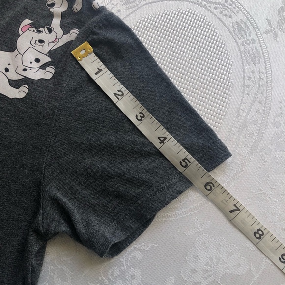 Disney Junior Girls Size S Grey T-Shirt 101 Dalmatians Graphic Tee Short Sleeves - Picture 16 of 16